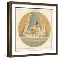 Two Young Children Fighting on Stage-Robert Dudley-Framed Giclee Print