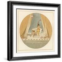 Two Young Children Fighting on Stage-Robert Dudley-Framed Giclee Print