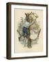 Two Young Children Sitting in the Branches of a Tree-null-Framed Giclee Print