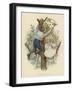 Two Young Children Sitting in the Branches of a Tree-null-Framed Giclee Print