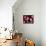 Two Young Couples Playing Pool-null-Framed Stretched Canvas displayed on a wall