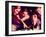 Two Young Couples Playing Pool-null-Framed Photographic Print
