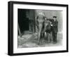 Two Young Female Indian Elephants 'Sundermoni' and 'Sundermalah' with Keeper H. Robertson-Frederick William Bond-Framed Photographic Print