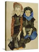 Two Young Girls, 1911-Egon Schiele-Stretched Canvas