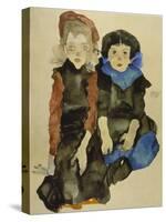 Two Young Girls, 1911-Egon Schiele-Stretched Canvas