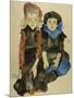 Two Young Girls, 1911-Egon Schiele-Mounted Giclee Print
