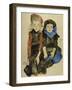 Two Young Girls, 1911-Egon Schiele-Framed Giclee Print