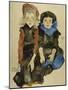 Two Young Girls, 1911-Egon Schiele-Mounted Giclee Print