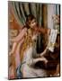 Two Young Girls at the Piano-Pierre-Auguste Renoir-Mounted Art Print