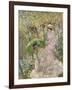 Two Young Girls in a Garden, C.1911-Frederick Carl Frieseke-Framed Giclee Print