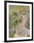 Two Young Girls in a Garden, C.1911-Frederick Carl Frieseke-Framed Giclee Print