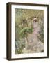 Two Young Girls in a Garden, C.1911-Frederick Carl Frieseke-Framed Giclee Print