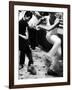 Two Young Italian Men Dancing to Music from a Jukebox in a Bar-Paul Schutzer-Framed Photographic Print