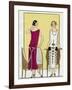 Two Young Ladies in Dresses by Jeanne Lanvin-null-Framed Art Print