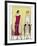 Two Young Ladies in Dresses by Jeanne Lanvin-null-Framed Art Print