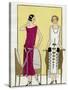 Two Young Ladies in Dresses by Jeanne Lanvin-null-Stretched Canvas