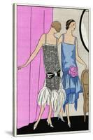 Two Young Ladies in Dresses by Molyneux-null-Stretched Canvas