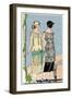 Two Young Ladies in Outfits by Bernard-null-Framed Art Print