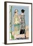 Two Young Ladies in Outfits by Bernard-null-Framed Art Print