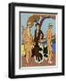 Two Young Ladies in Outfits by Drecoll and Anna-null-Framed Art Print