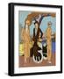 Two Young Ladies in Outfits by Drecoll and Anna-null-Framed Art Print