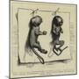 Two Young Marmozets, the First Ever Bred in Europe-null-Mounted Giclee Print