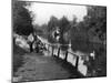 Two Young Men at the River Lea-null-Mounted Photographic Print