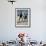 Two Young Men Playing Basketball-null-Framed Photographic Print displayed on a wall