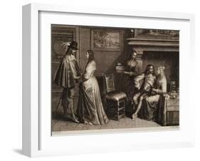 Two Young Men with their Ladies in an Interior-Schelte Adams Bolswert-Framed Giclee Print