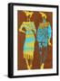 Two Young Models. Hand Drawn Fashionable Artistic Illustration-Alina Shakhovets-Framed Art Print