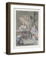 Two Young Painters-Louis Aubert-Framed Collectable Print