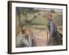 Two Young Peasant Women, 1891-92-Camille Pissarro-Framed Giclee Print