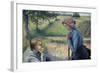 Two Young Peasant Women-Camille Pissarro-Framed Art Print