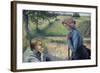 Two Young Peasant Women-Camille Pissarro-Framed Art Print