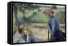 Two Young Peasant Women-Camille Pissarro-Framed Stretched Canvas