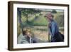 Two Young Peasant Women-Camille Pissarro-Framed Art Print