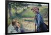 Two Young Peasant Women-Camille Pissarro-Framed Art Print