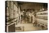 Two Young Spinners in Catawba Cotton Mills, Newton, North Carolina, 1908-Lewis Wickes Hine-Stretched Canvas