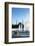 Two Young Turkish Girls Pointing to the Blue Mosque, UNESCO World Heritage Site-James Strachan-Framed Photographic Print