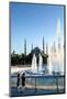 Two Young Turkish Girls Pointing to the Blue Mosque, UNESCO World Heritage Site-James Strachan-Mounted Photographic Print