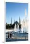 Two Young Turkish Girls Pointing to the Blue Mosque, UNESCO World Heritage Site-James Strachan-Framed Photographic Print