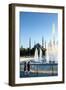 Two Young Turkish Girls Pointing to the Blue Mosque, UNESCO World Heritage Site-James Strachan-Framed Photographic Print