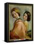 Two Young Women Walking-George Frederick Watts-Framed Stretched Canvas