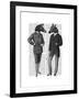 Two Zebra Gentlemen-Fab Funky-Framed Art Print