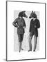 Two Zebra Gentlemen-Fab Funky-Mounted Art Print