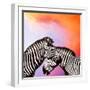 Two Zebras On The Sky-yuran-78-Framed Photographic Print