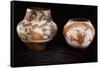 Two Zia Polychrome Jars-null-Framed Stretched Canvas