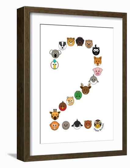 Two-null-Framed Art Print