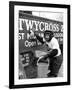 Twycross Zoo Chimpanzee cleaning-Staff-Framed Photographic Print