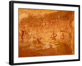 Twyfelfontein Rock Art Site, UNESCO World Heritage Site, Damaraland, Namibia-Kim Walker-Framed Photographic Print